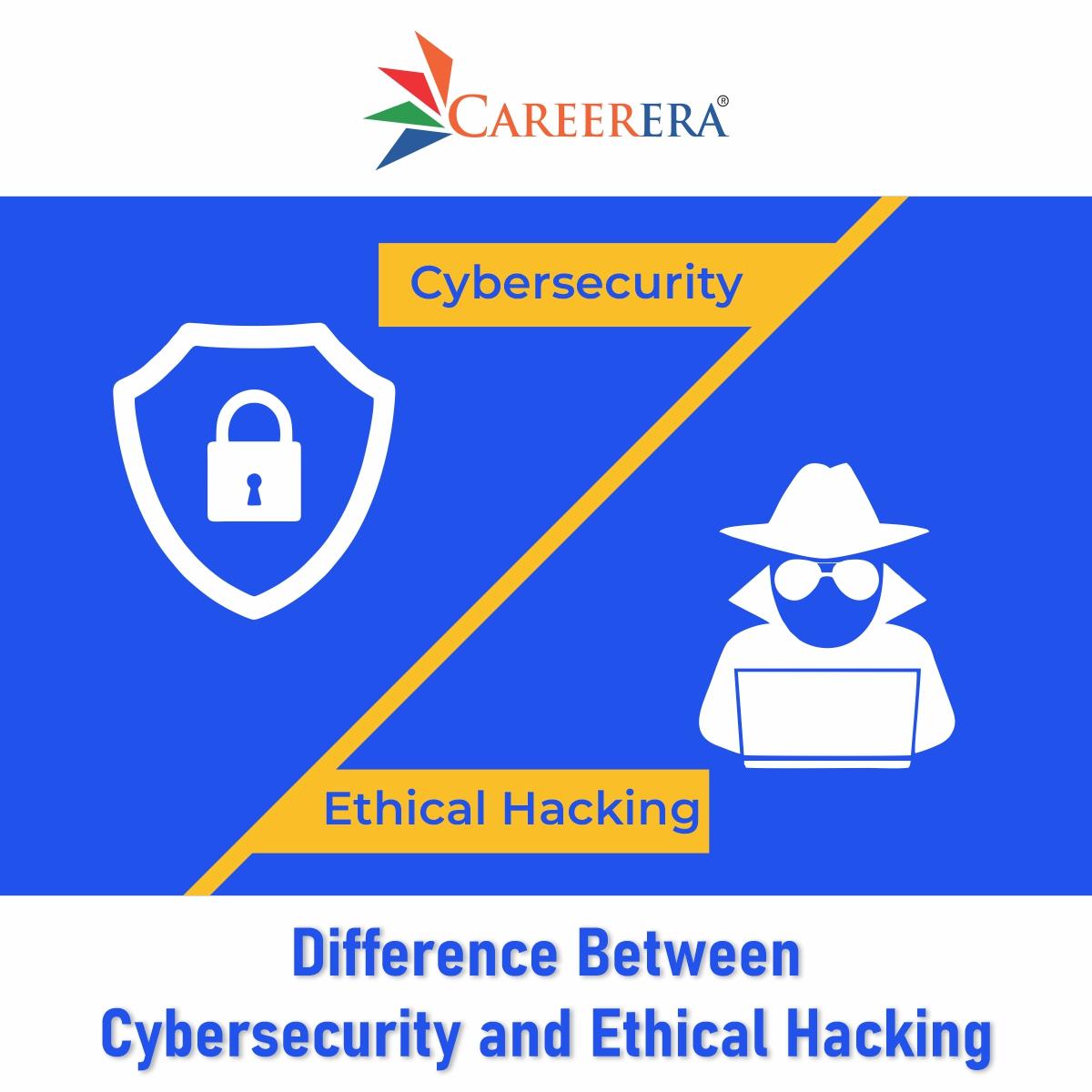 Difference between cybersecurity and Ethical Hacking