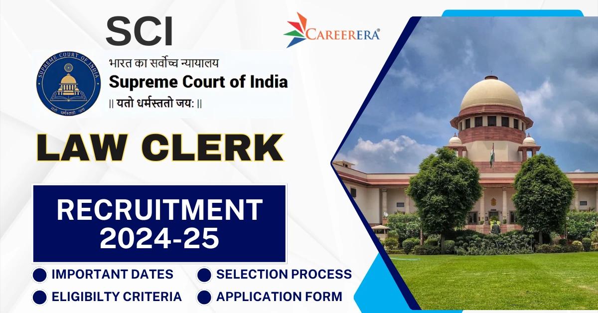 Supreme Court Law Clerk Recruitment 2026 Application Form