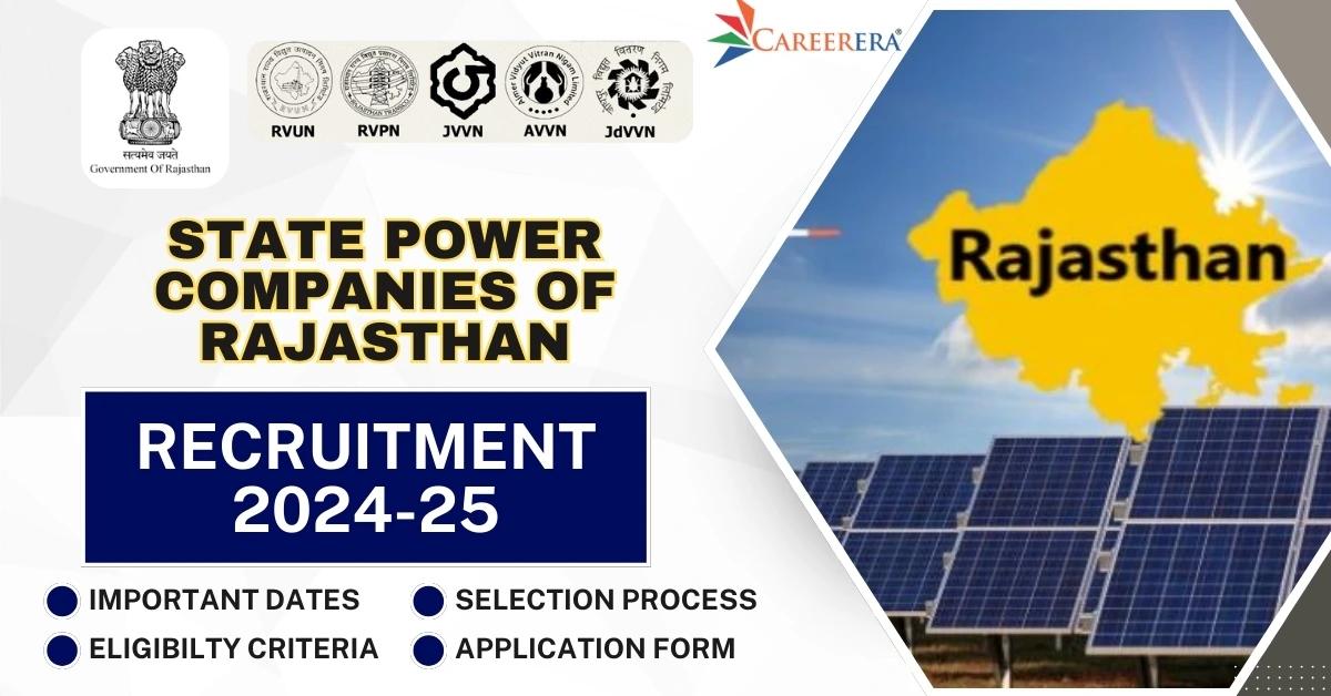 State Power Companies of Rajasthan Recruitment 2025 Application Form