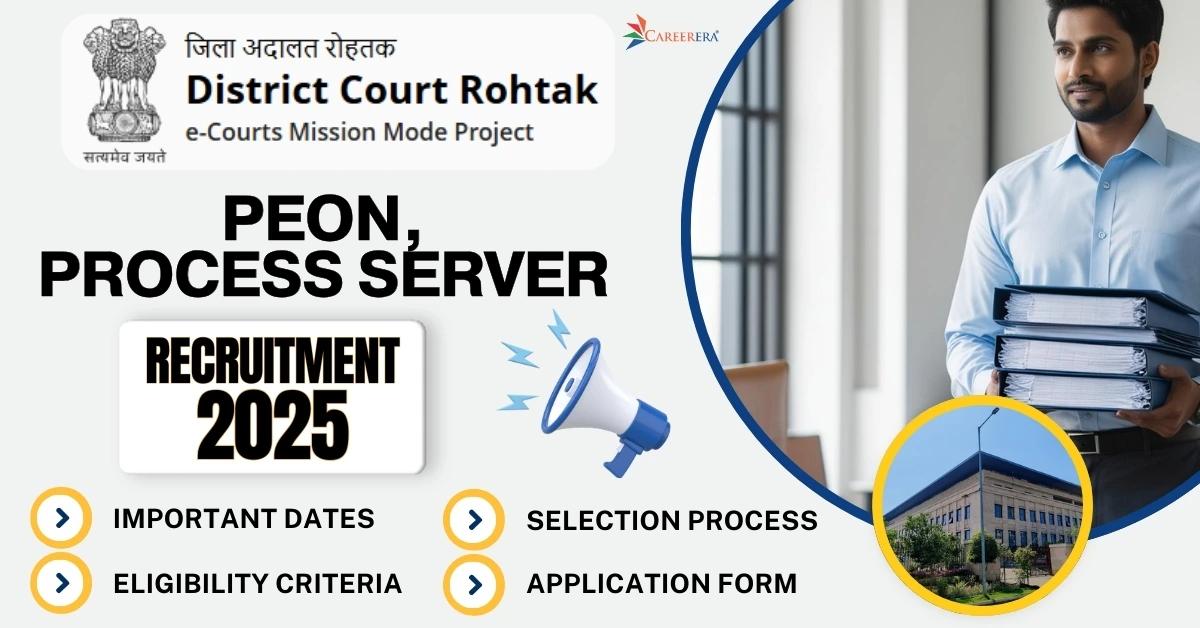 District and Sessions Judge, Rohtak Recruitment 2025 Application Form: 16 Peon, Process Server Vacancies
