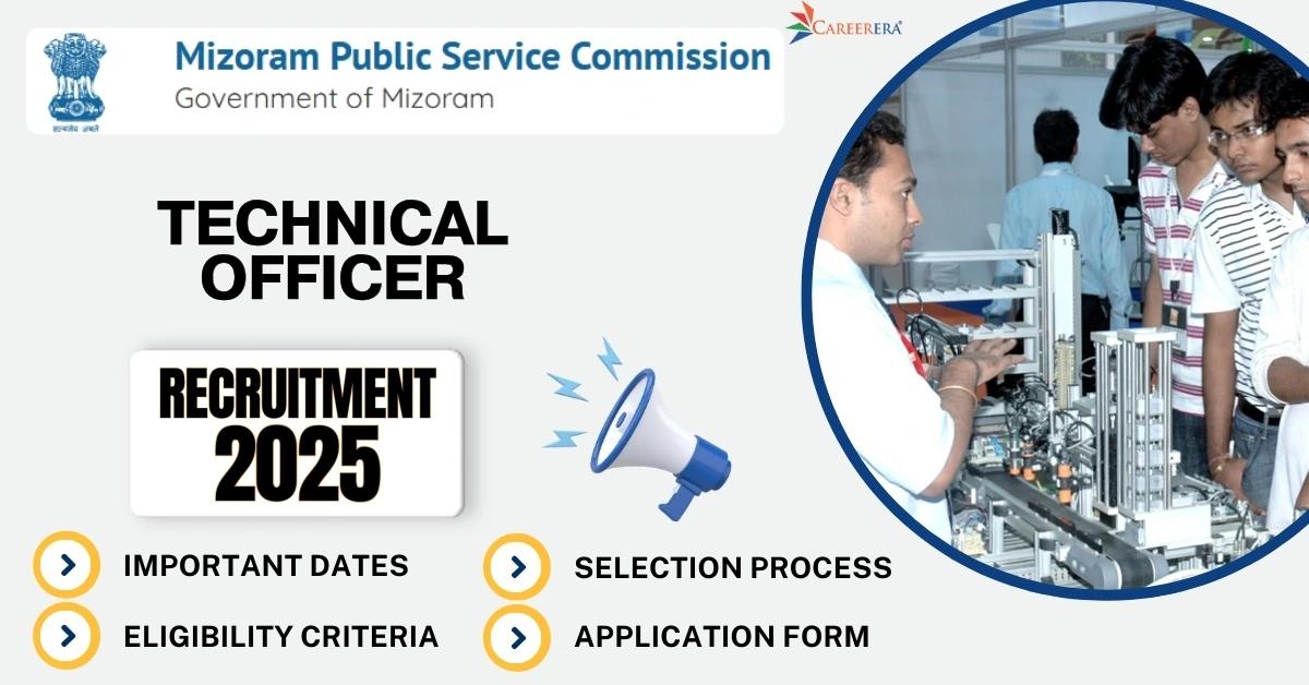 MPSC Mizoram Technical Officer Recruitment 2025 Application Form