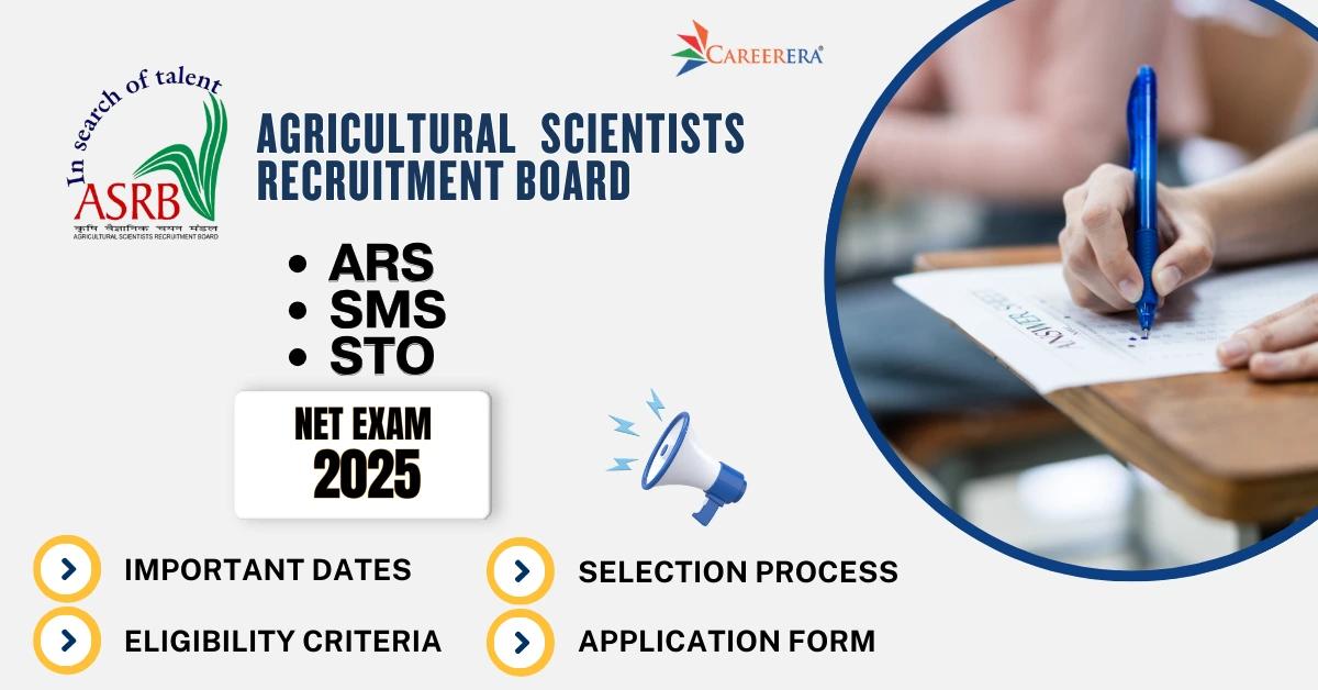 ASRB NET Exam 2025: 582 ASRB SMS, STO Vacancies