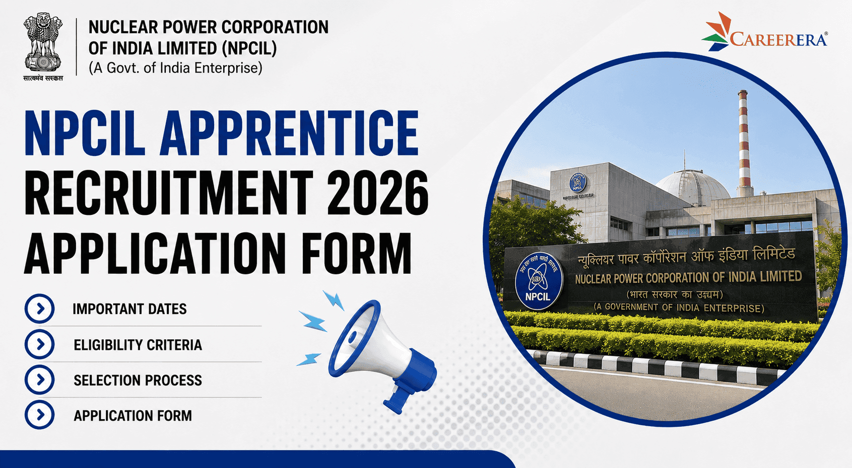 NPCIL Apprentice Recruitment 2026 Application Form: 158 Vacancies