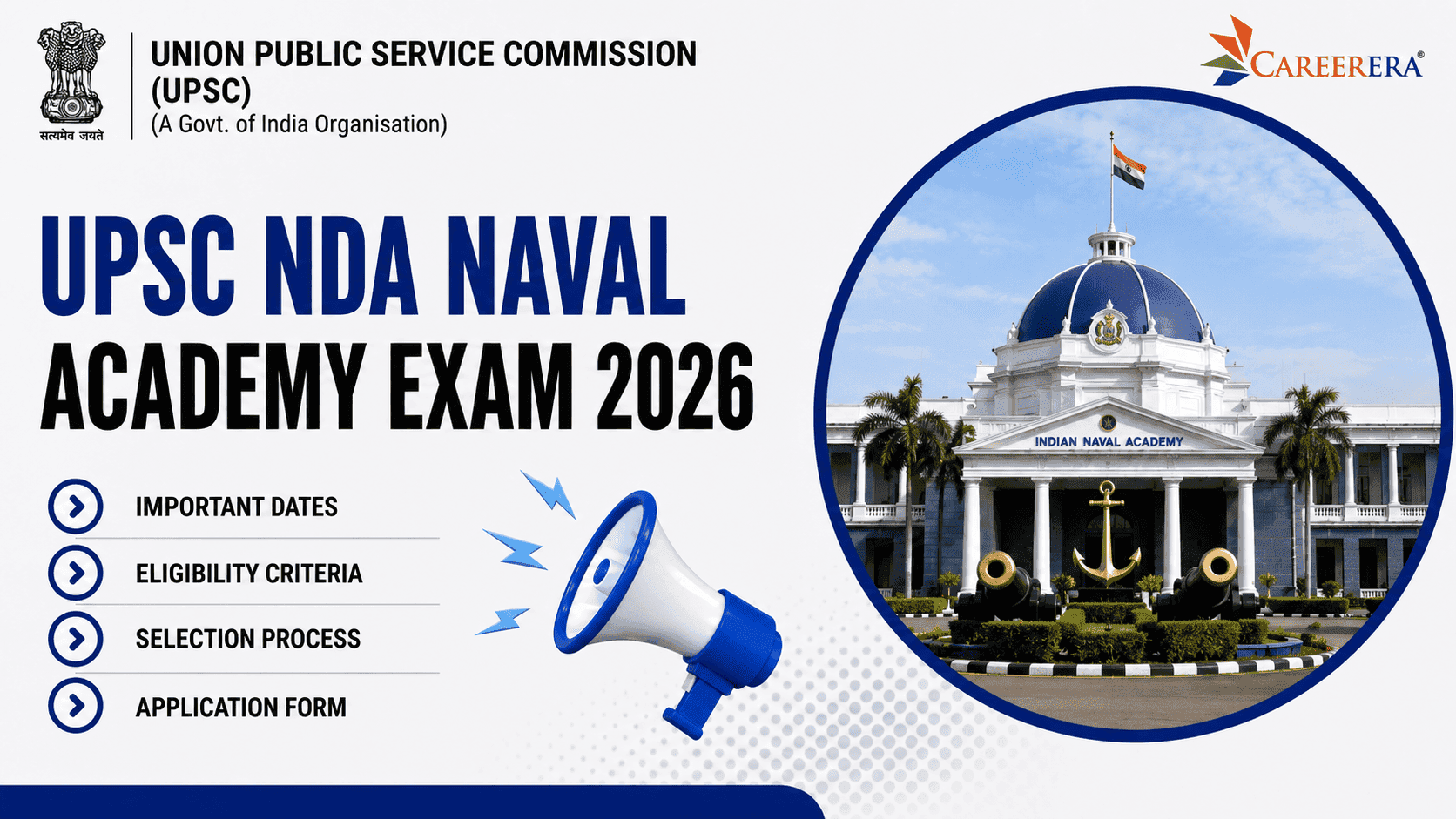 UPSC NDA Naval Academy Exam 2026 Application Form: 394 Vacancies