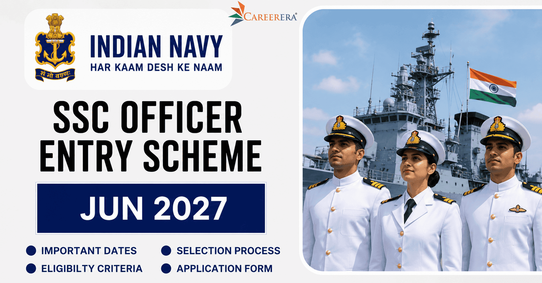 Indian Navy SSC Officer Entry Scheme Jun 2027 Recruitment Application Form