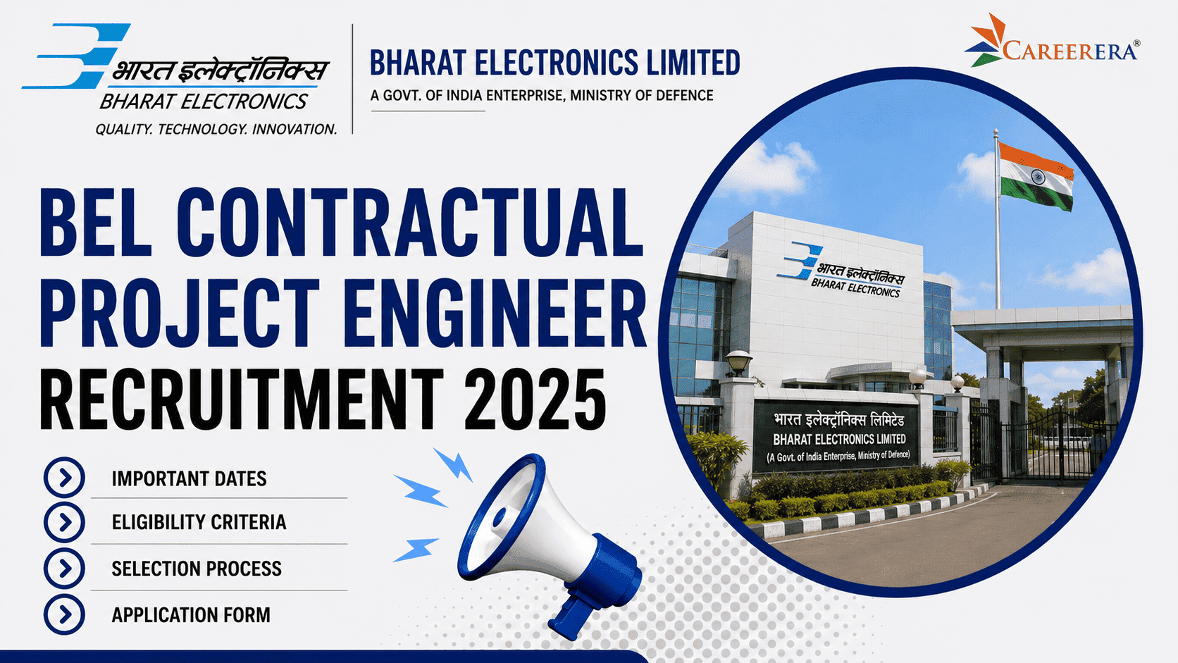 BEL Recruitment 2025: 28 Contractual Project Engineer Vacancies