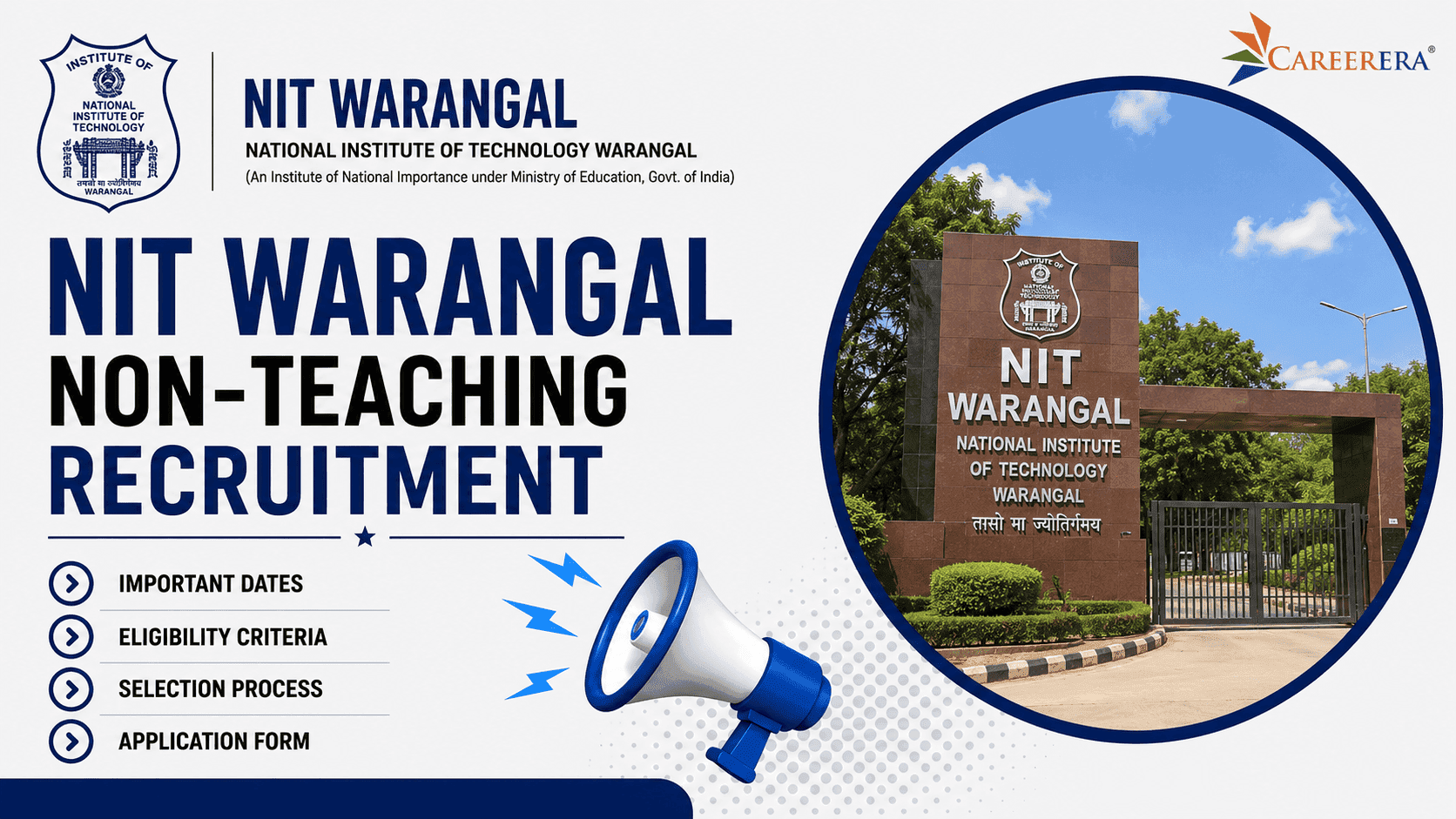 NIT Warangal Non-Teaching Staff Recruitment 2024-25 Notification