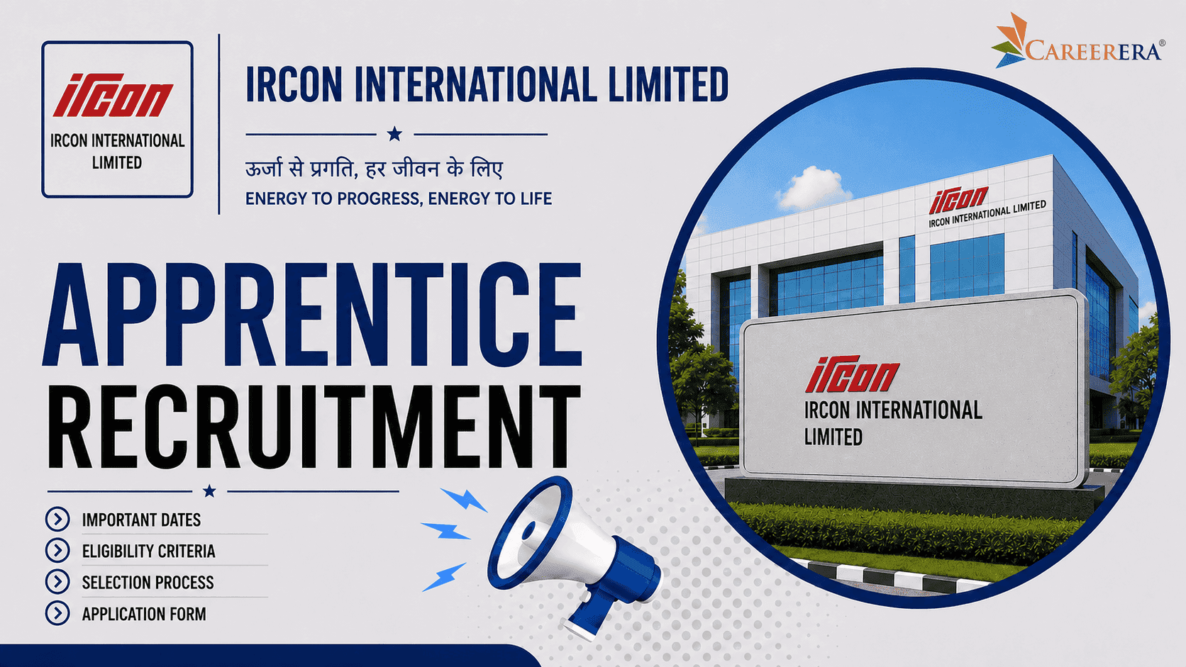 Ircon International Limited Apprentice Recruitment 2025 Application Form