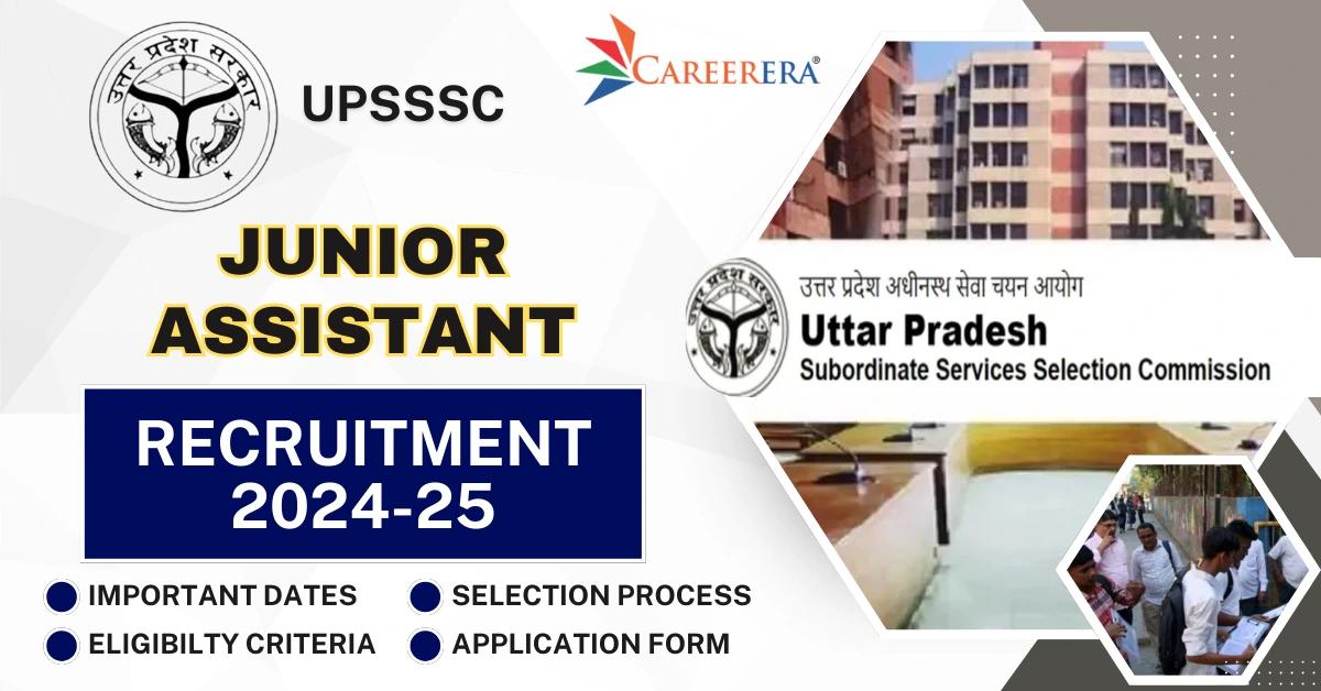 UPSSSC Junior Assistant Recruitment 2024-25: 2702 Vacancies