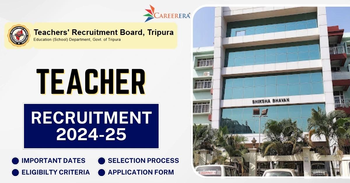TRB Tripura Teaching Recruitment 2024-25 Application Form