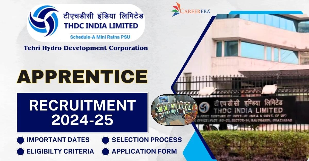 THDC India Limited Apprentice Recruitment 2024-25 Application Form
