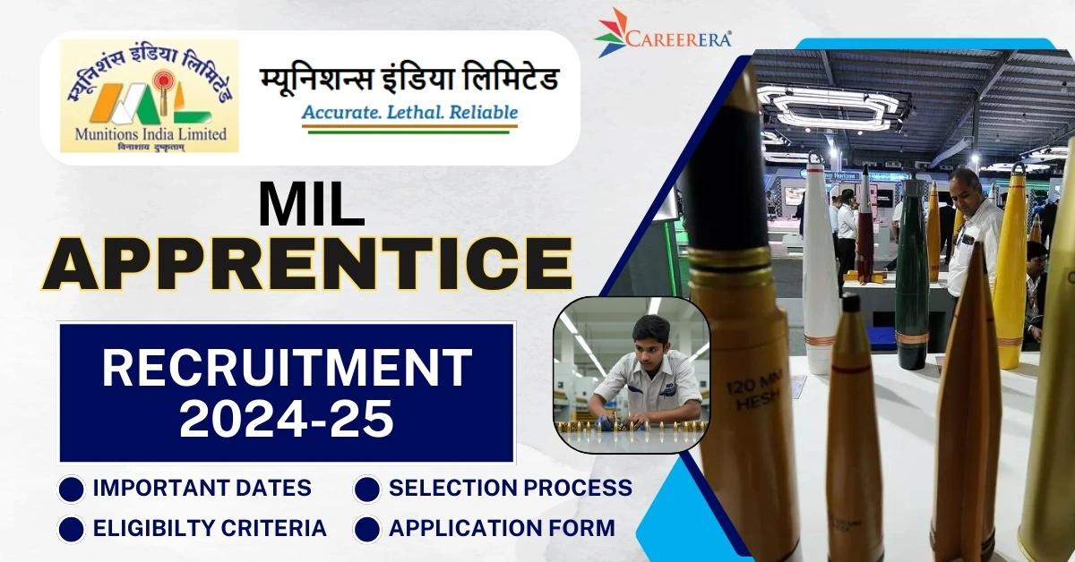 Munition India Limited Apprentice Recruitment 2025 Application Form