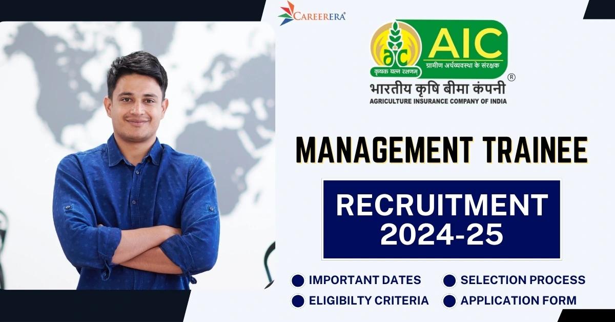 AIC of India Recruitment 2025 Application Form: 55 Management Trainee Vacancies