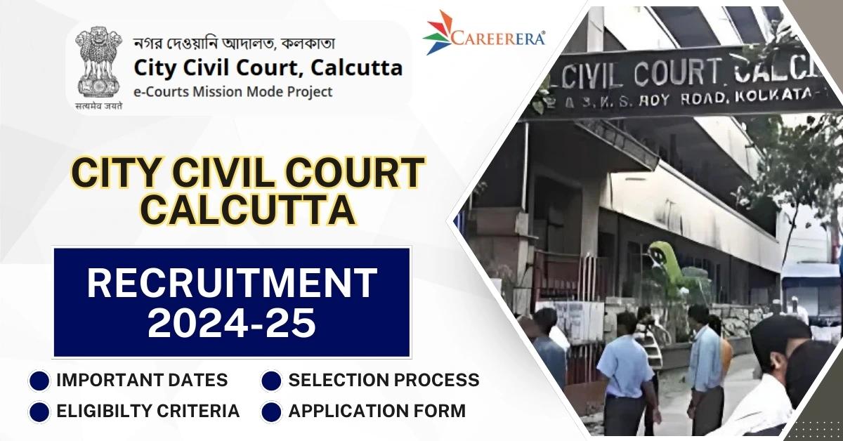 City Civil Court at Calcutta Recruitment 2025 Application Form