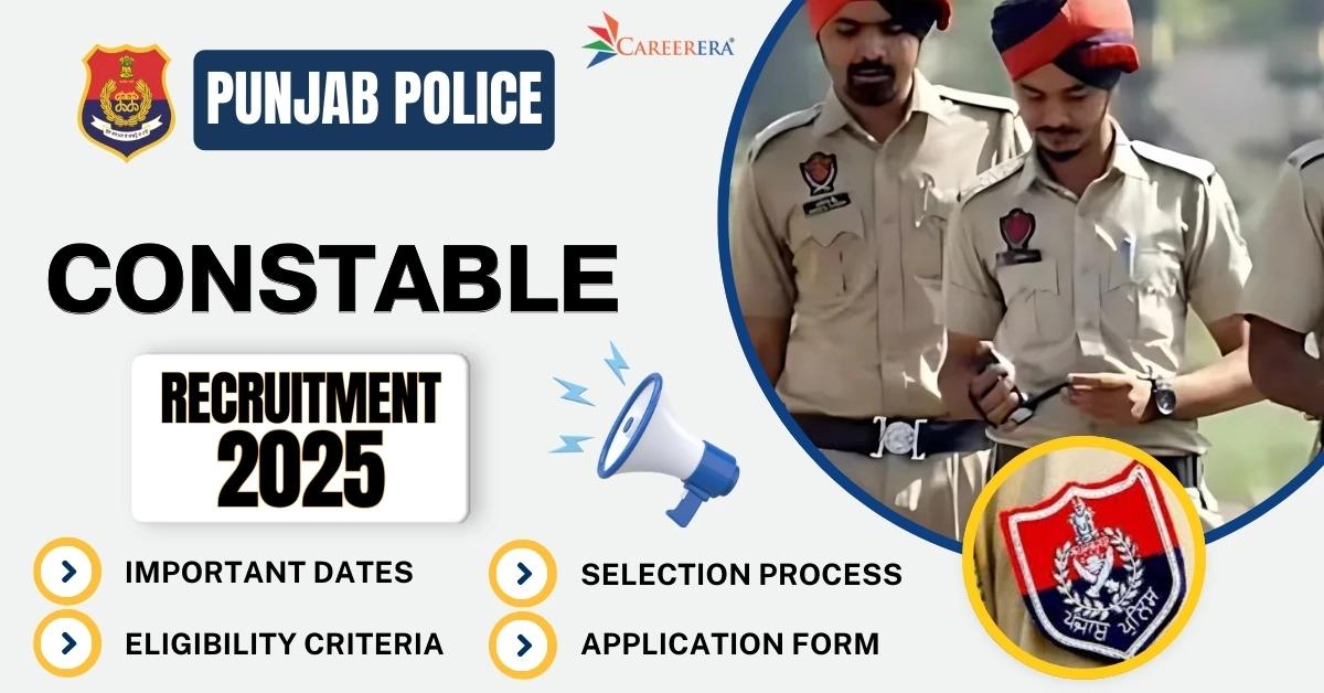 Punjab Police Recruitment 2025 Application Form: 1746 Constable Vacancies