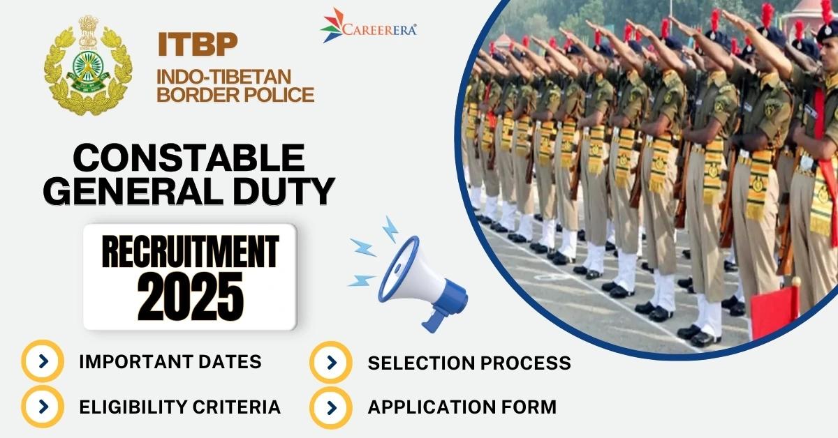 ITBP Constable General Duty Recruitment 2025 Application Form