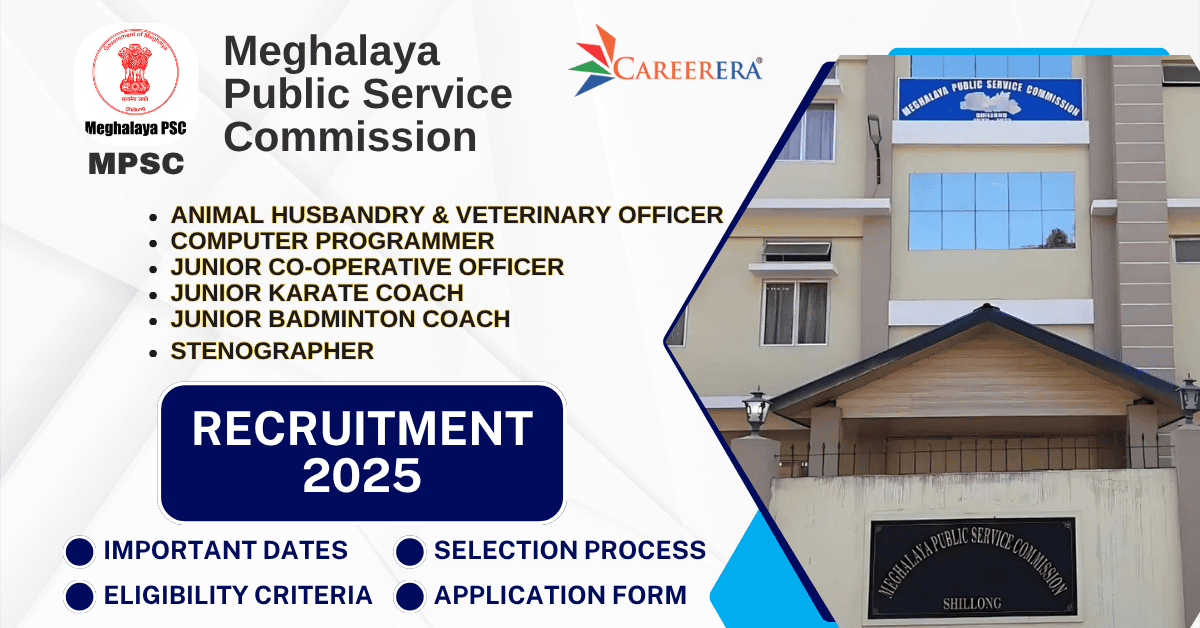 MPSC Meghalaya Recruitment 10/2025 Application Form: 93 Vacancies