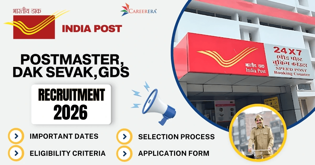 India Post Recruitment 2026-27: GDS, Postmaster, Dak Sevak Vacancies