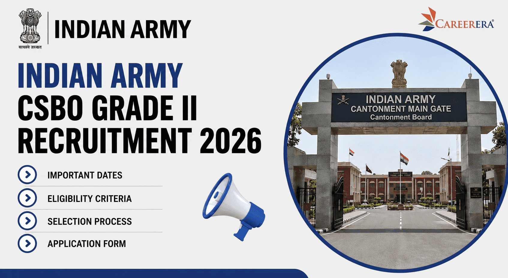 Indian Army CSBO Grade-II Recruitment 2026: 190 Group C Vacancies