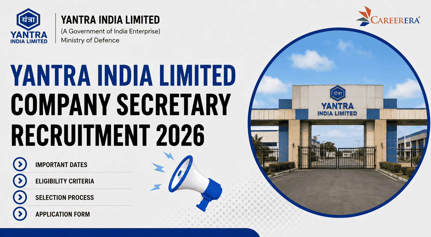 Yantra India Limited Company Secretary Recruitment 2026