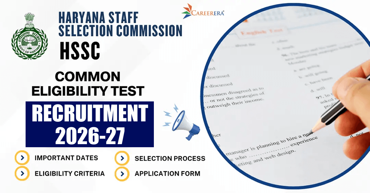 HSSC Common Eligibility Test 2026 Exam Registration