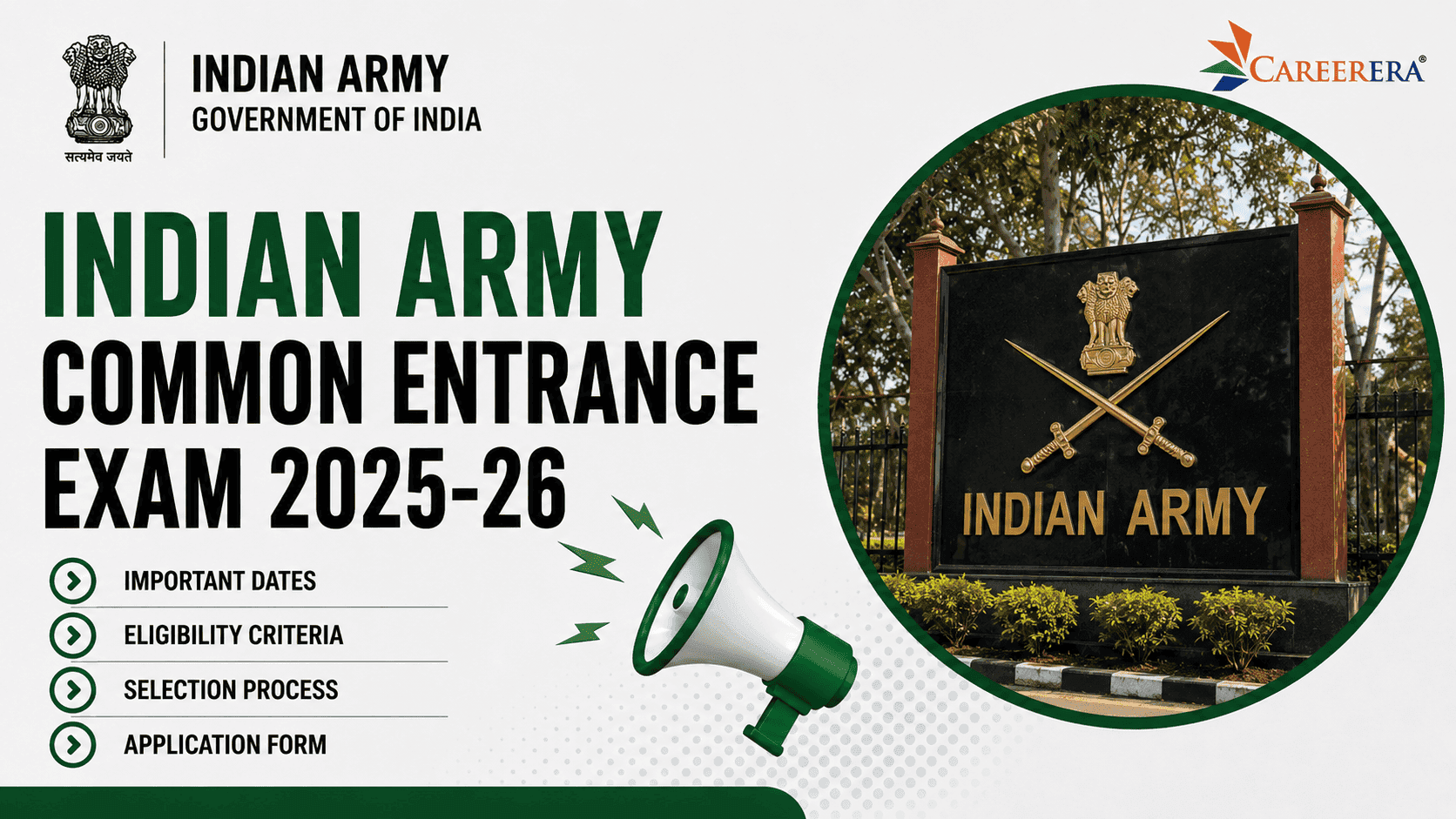 Indian Army Common Entrance Exam 2025-26: Havaldar JCO Vacancies