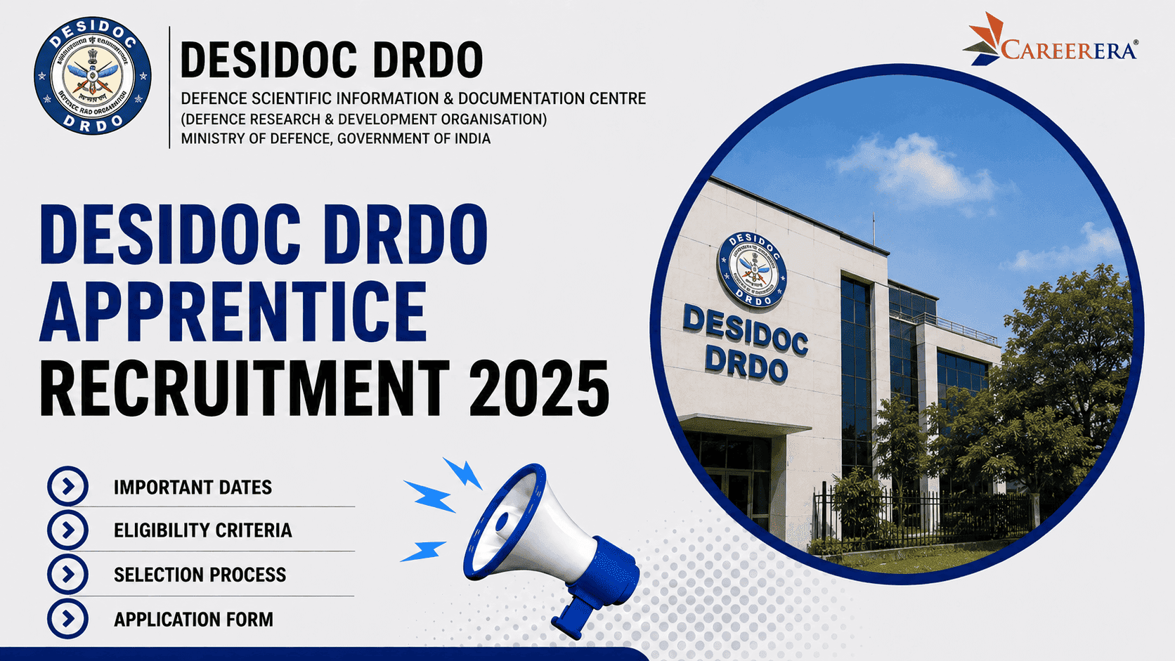 DESIDOC DRDO Recruitment 2025: 30 Apprentice Positions