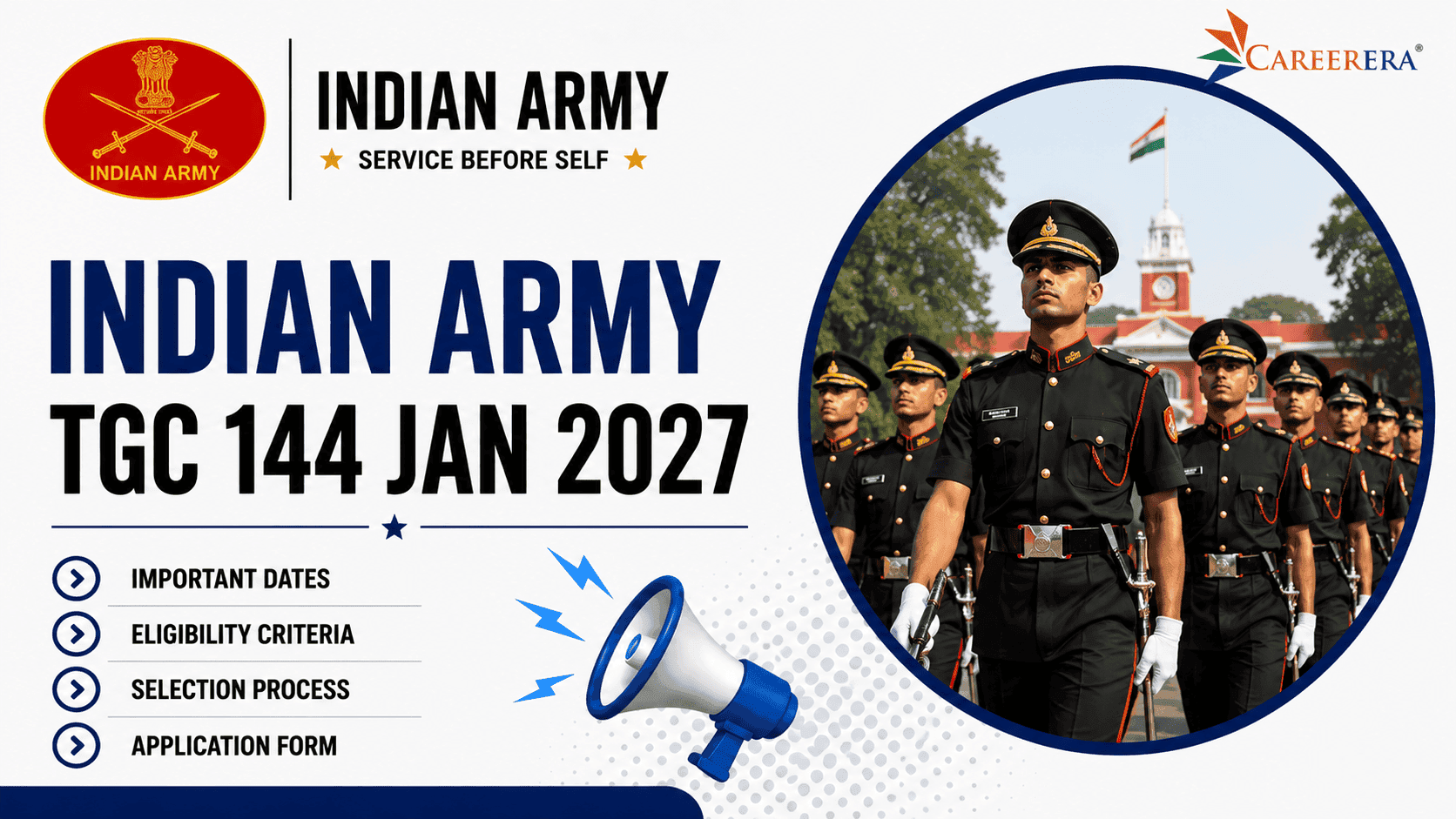 Indian Army TGC 144 JAN 2027 Latest Updates