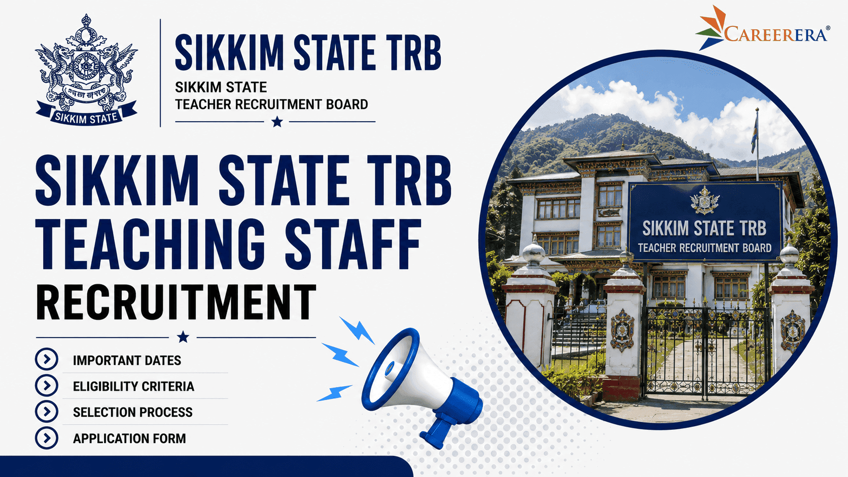 Sikkim State TRB Teaching Staff Recruitment 2024-25 Notification
