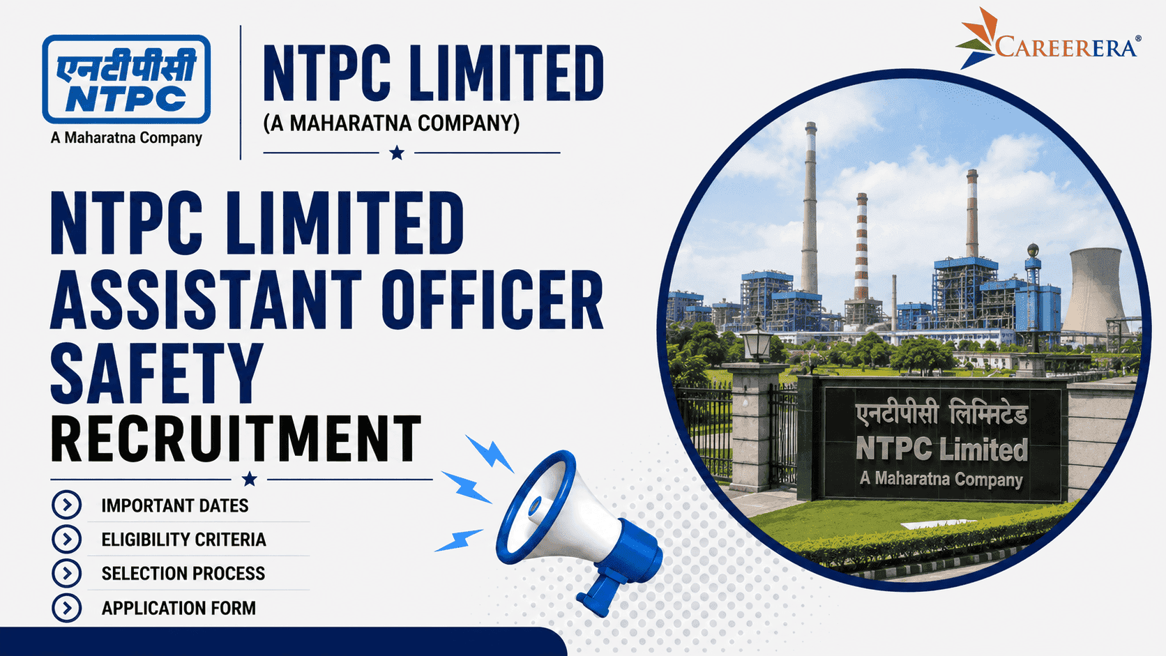 NTPC Limited Assistant Officer Safety Recruitment 2024-25 Notification