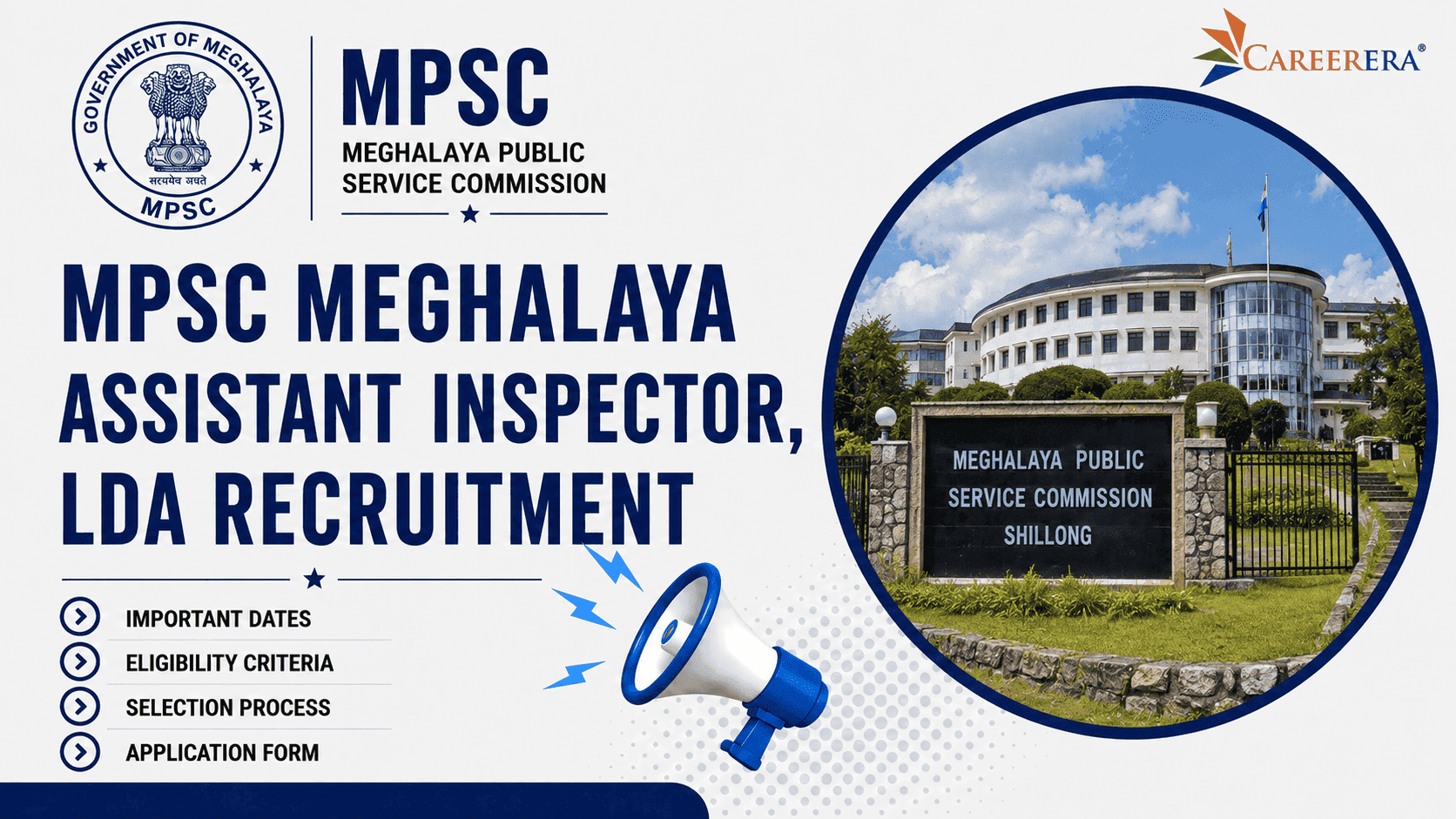 MPSC Meghalaya Recruitment 2024-25: 79 Assistant Inspector, LDA Vacancies