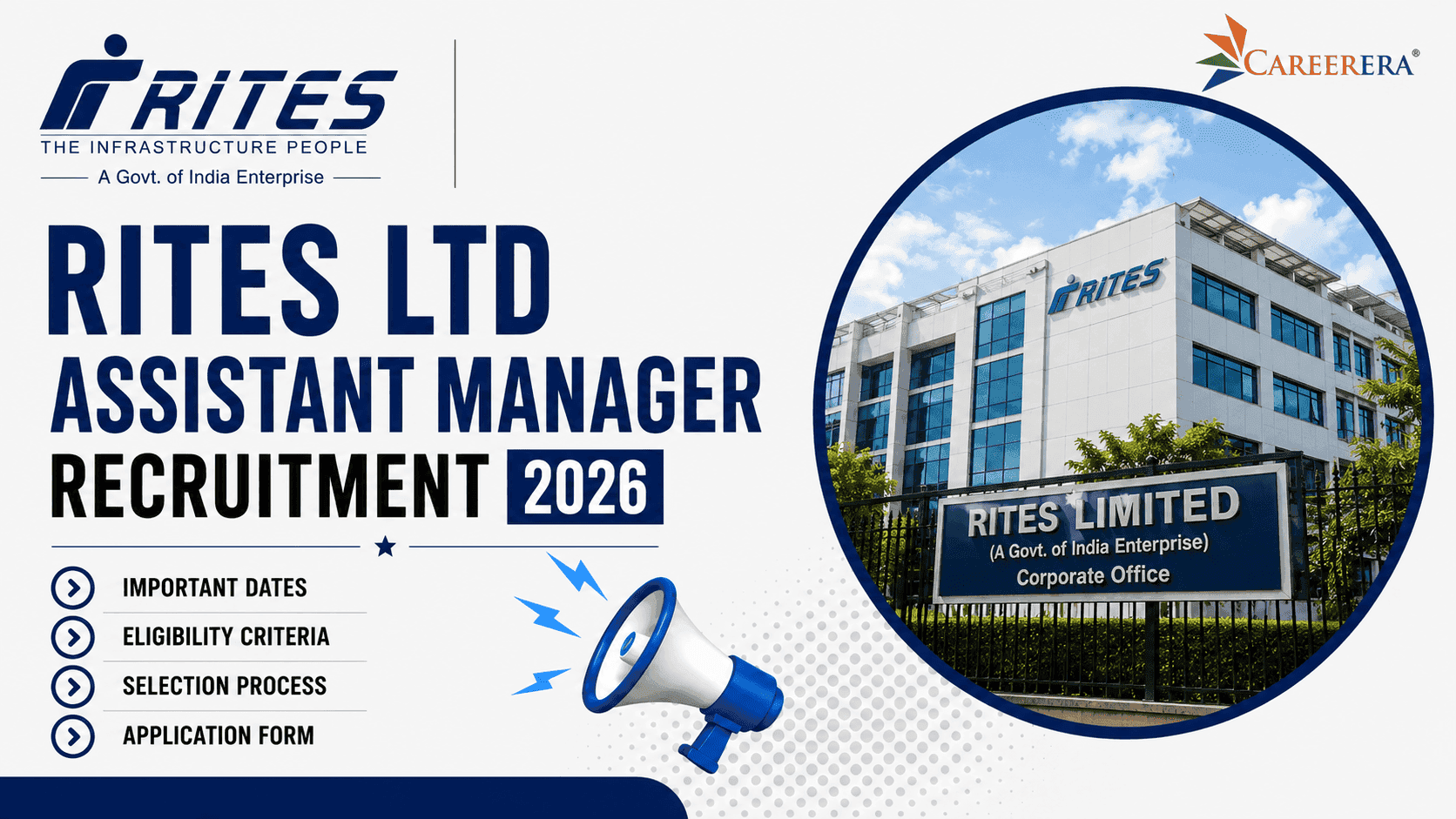 RITES Ltd Assistant Manager Recruitment 2026 Application Form