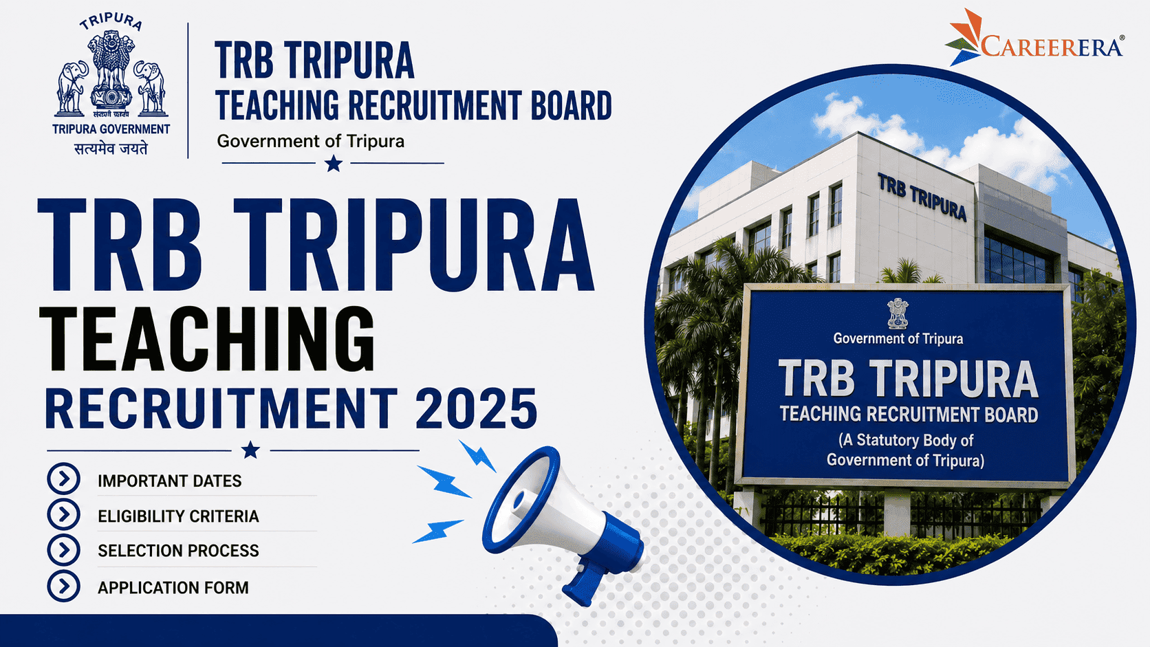 TRB Tripura Teaching Recruitment 2024-25 Application Form