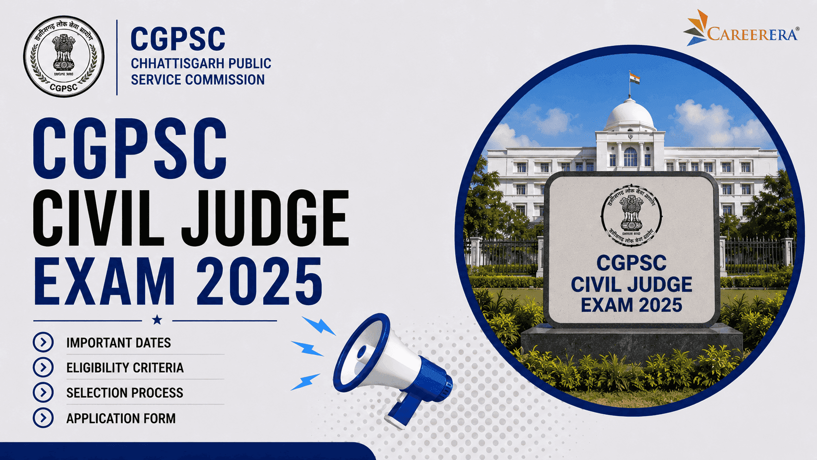 CGPSC Recruitment 2025: Civil Judge Exam 2025 Application Form